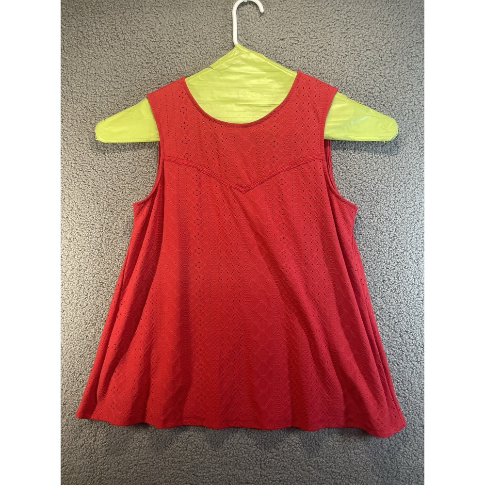 Apt. 9  Knit Top Women's  Size‎ L Sleeveless Red Round Neck